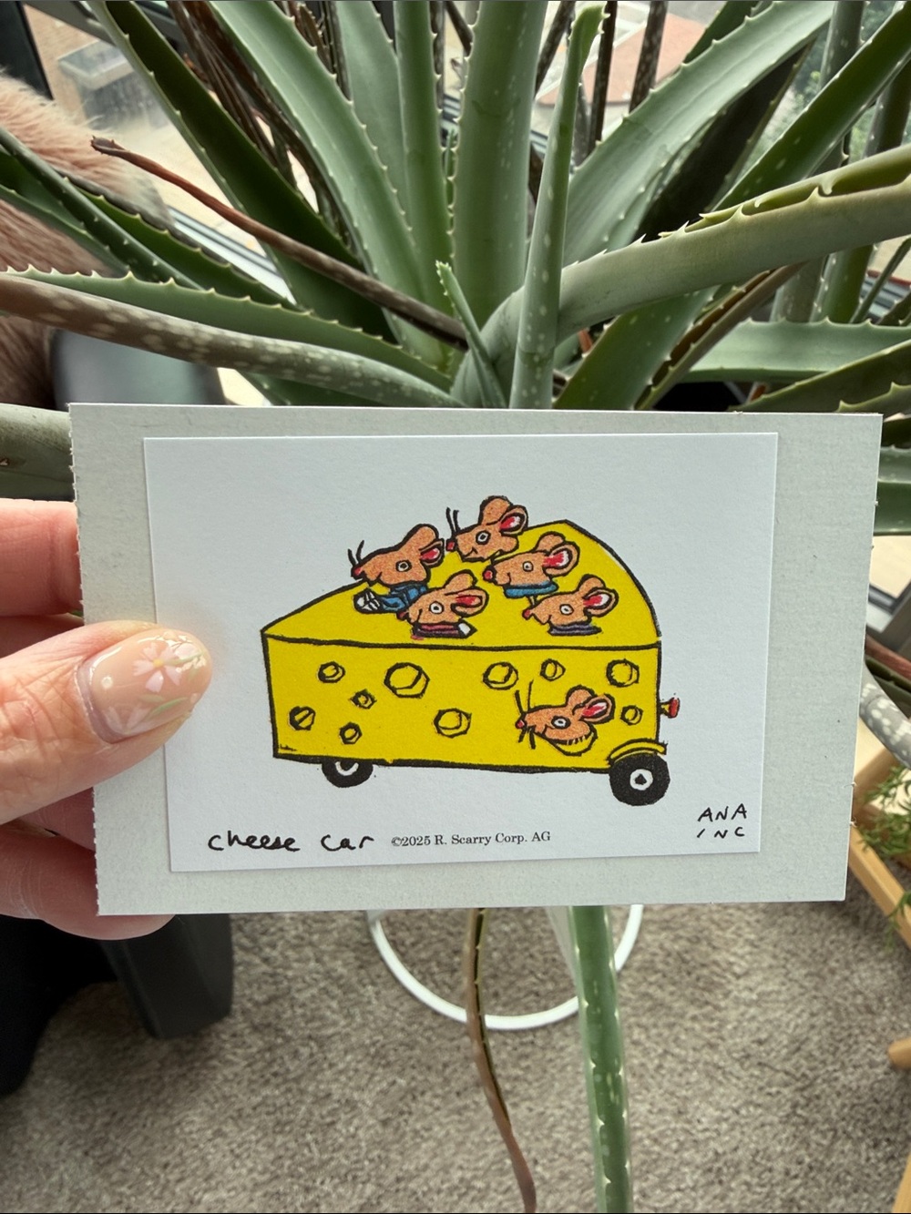 Inciardi x Richard Scarry Cheese Car Art Print